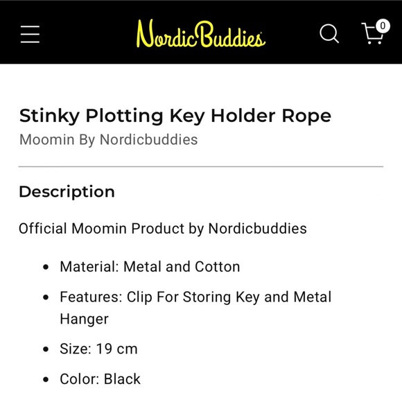 Moomin Key Holder Rope - Picture 2 of 3